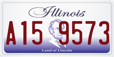 IL license plate A159573