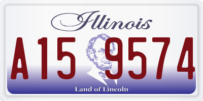 IL license plate A159574