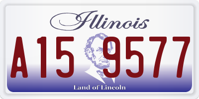 IL license plate A159577