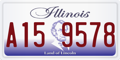 IL license plate A159578