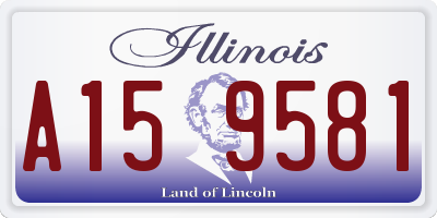 IL license plate A159581