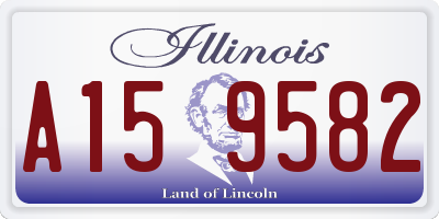 IL license plate A159582
