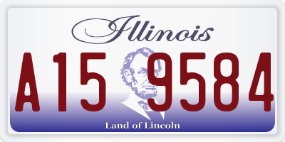 IL license plate A159584