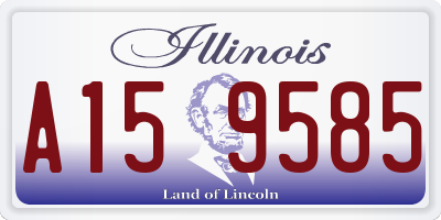 IL license plate A159585