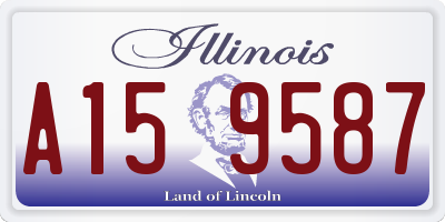 IL license plate A159587