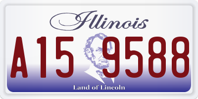 IL license plate A159588