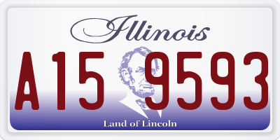 IL license plate A159593