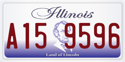 IL license plate A159596