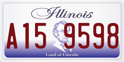 IL license plate A159598