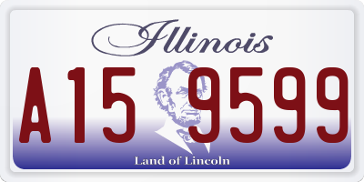 IL license plate A159599
