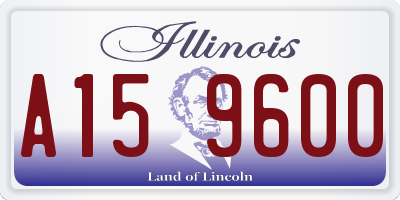 IL license plate A159600