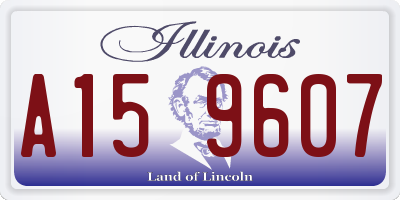 IL license plate A159607