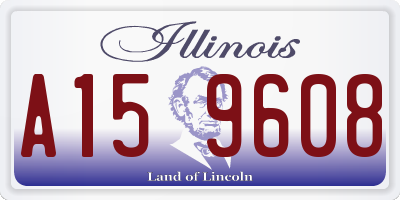IL license plate A159608