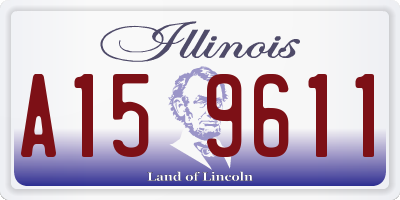 IL license plate A159611