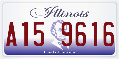 IL license plate A159616