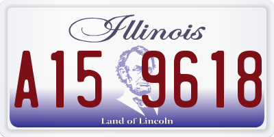 IL license plate A159618