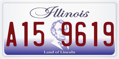 IL license plate A159619