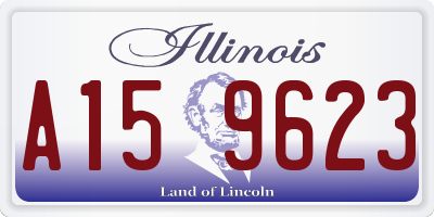 IL license plate A159623