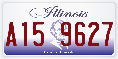 IL license plate A159627