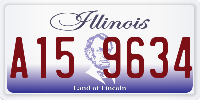 IL license plate A159634