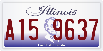 IL license plate A159637