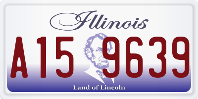 IL license plate A159639
