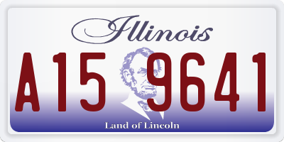 IL license plate A159641