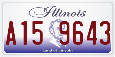 IL license plate A159643