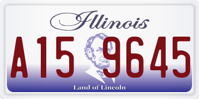 IL license plate A159645
