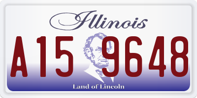 IL license plate A159648