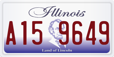 IL license plate A159649