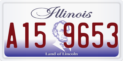 IL license plate A159653