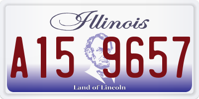 IL license plate A159657