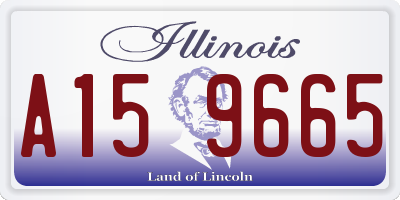 IL license plate A159665