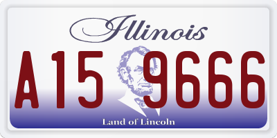IL license plate A159666