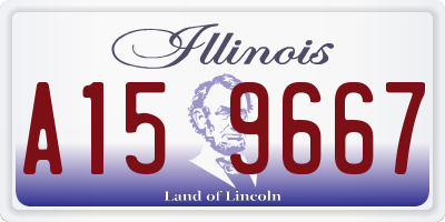 IL license plate A159667
