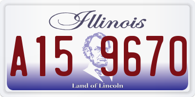 IL license plate A159670