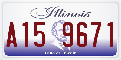 IL license plate A159671