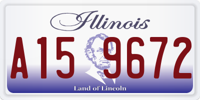 IL license plate A159672