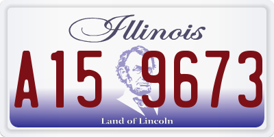 IL license plate A159673