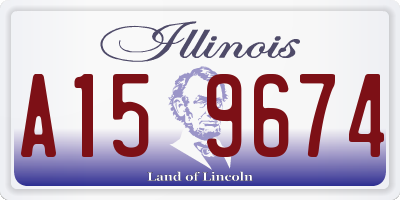 IL license plate A159674