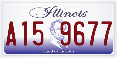 IL license plate A159677