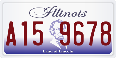 IL license plate A159678