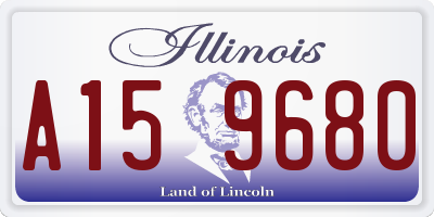IL license plate A159680