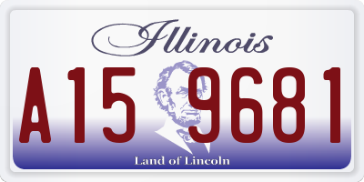 IL license plate A159681