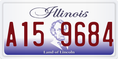IL license plate A159684
