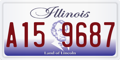 IL license plate A159687