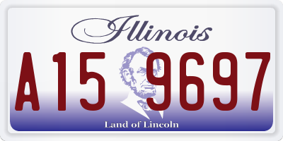 IL license plate A159697