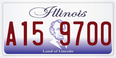 IL license plate A159700