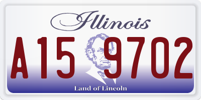 IL license plate A159702